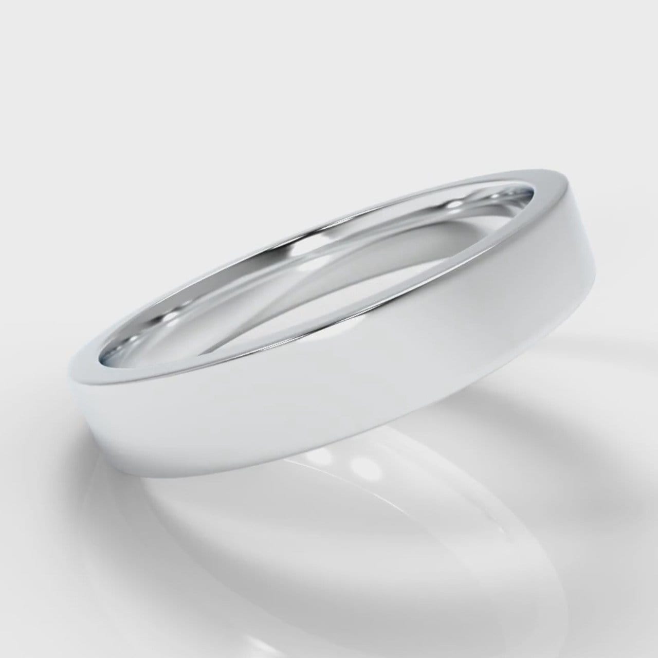 4mm Flat Top Comfort Fit Wedding Ring