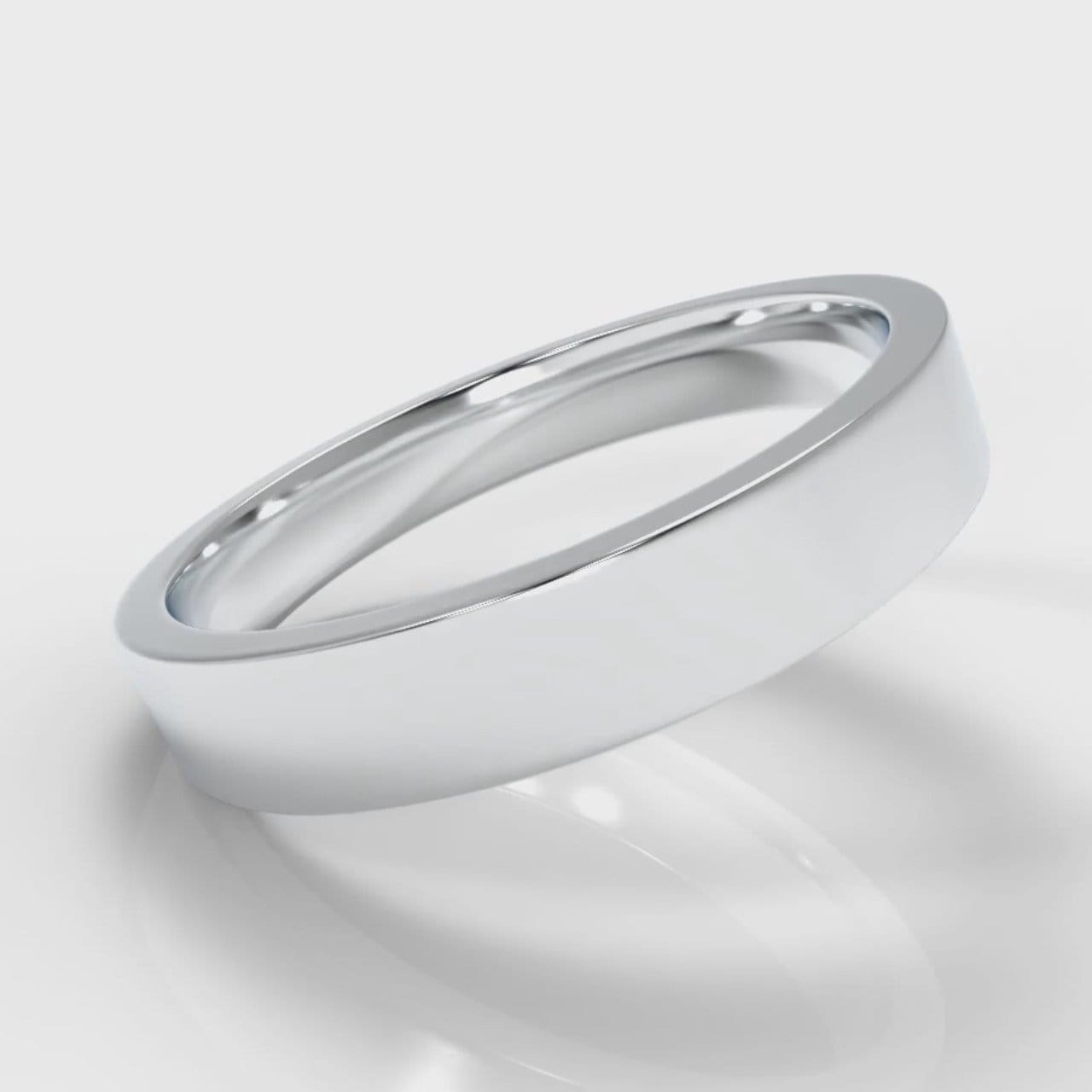 4mm Flat Top Comfort Fit Wedding Ring