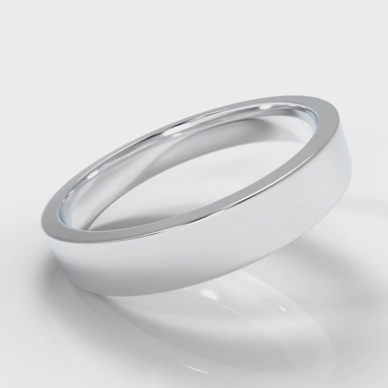 4mm Flat Top Comfort Fit Wedding Ring