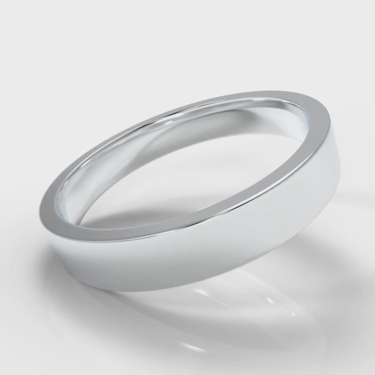 4mm Flat Top Comfort Fit Wedding Ring