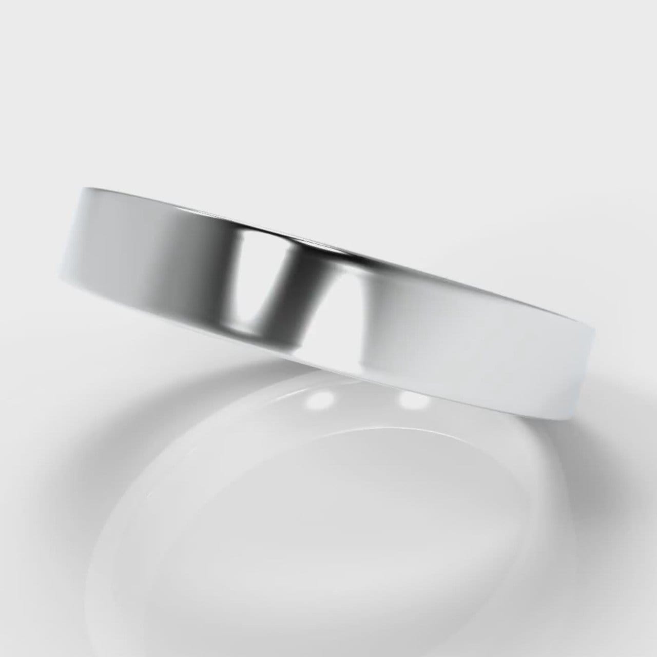 4mm Flat Top Comfort Fit Wedding Ring
