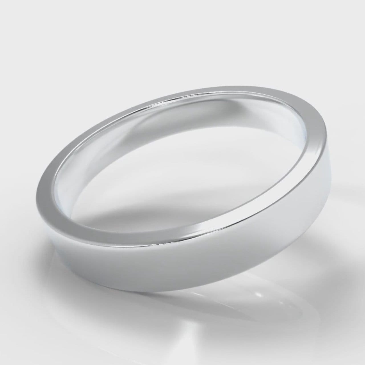 4mm Flat Top Comfort Fit Wedding Ring