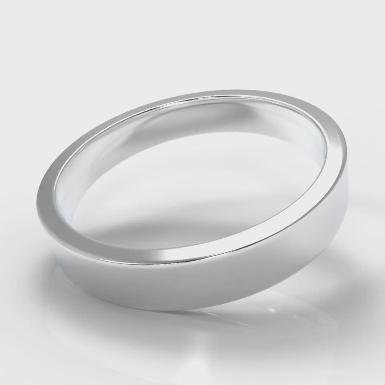 4mm Flat Top Comfort Fit Wedding Ring