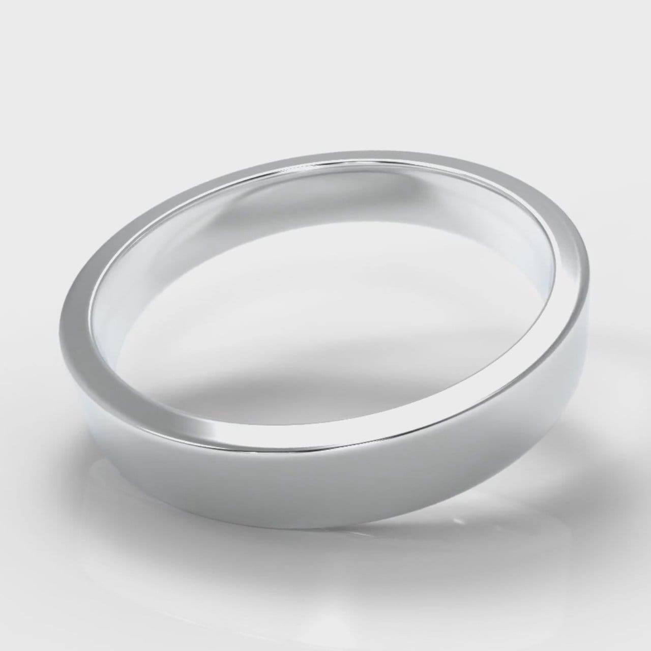 4mm Flat Top Comfort Fit Wedding Ring