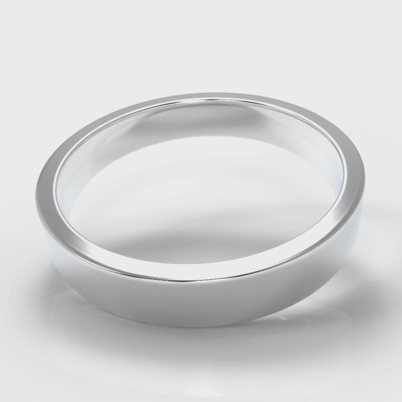 4mm Flat Top Comfort Fit Wedding Ring