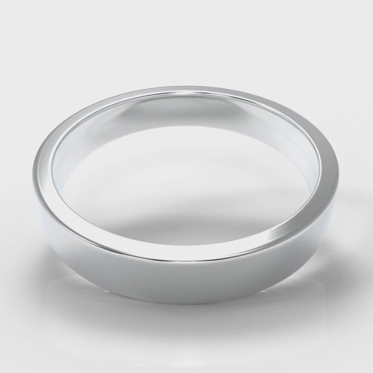4mm Flat Top Comfort Fit Wedding Ring
