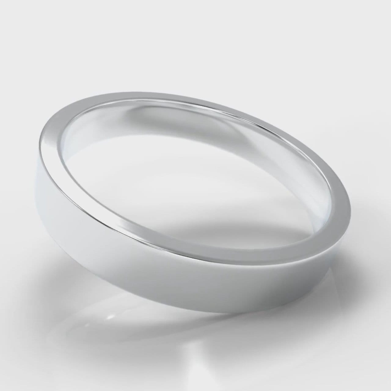 4mm Flat Top Comfort Fit Wedding Ring