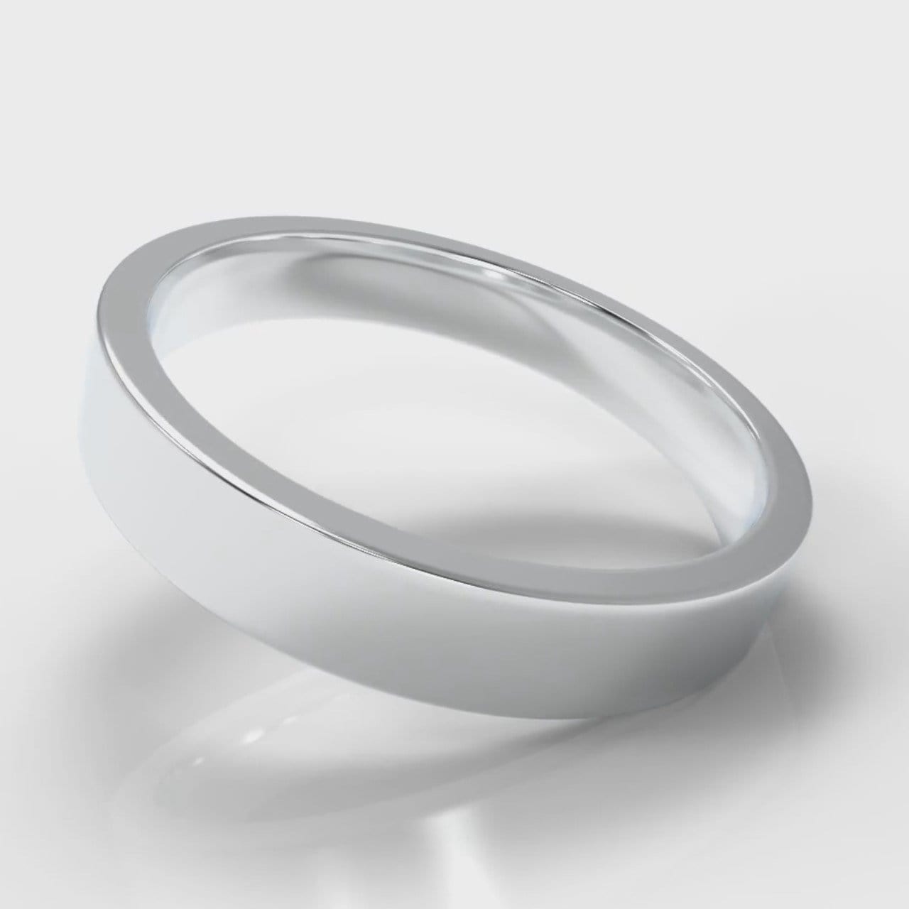 4mm Flat Top Comfort Fit Wedding Ring