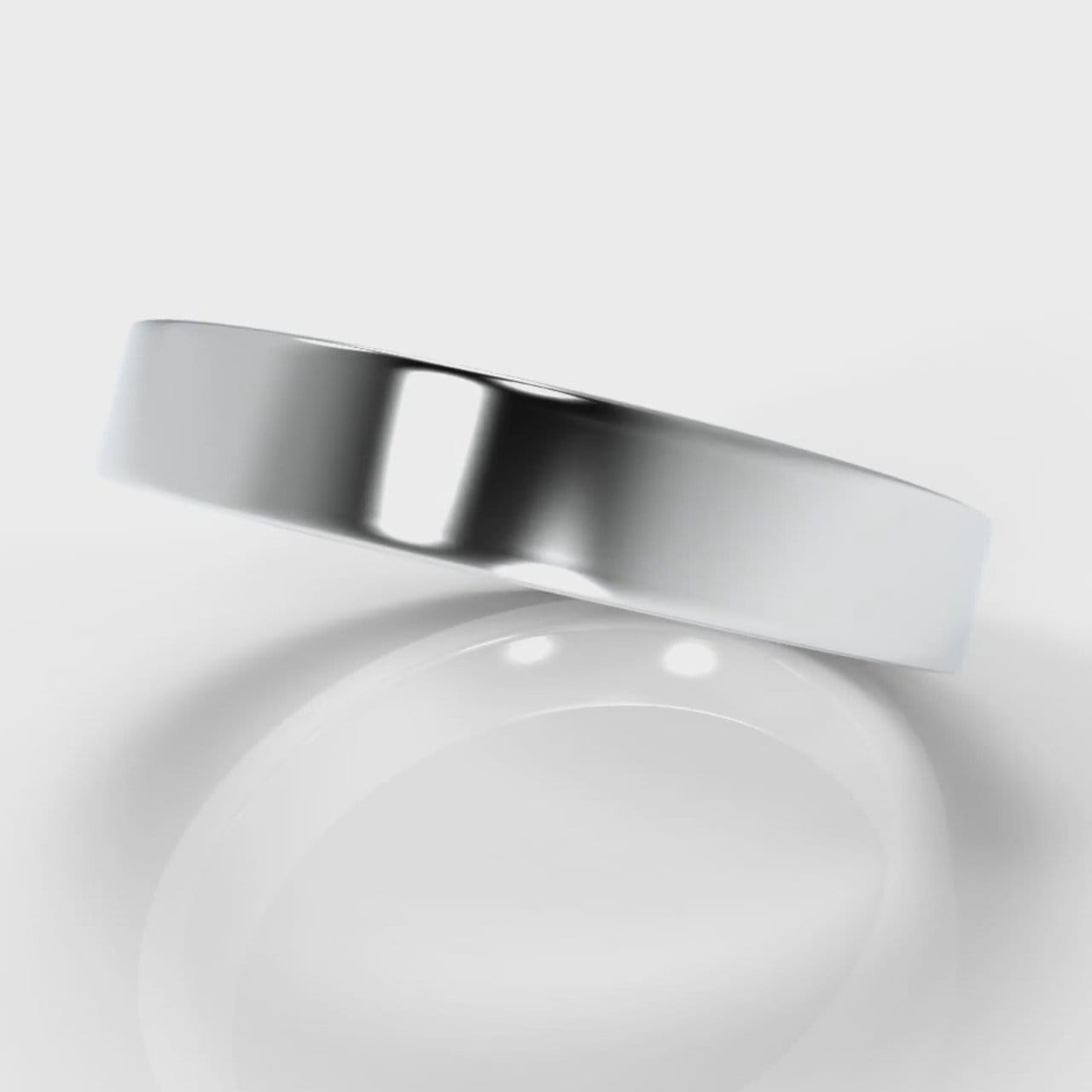 4mm Flat Top Comfort Fit Wedding Ring