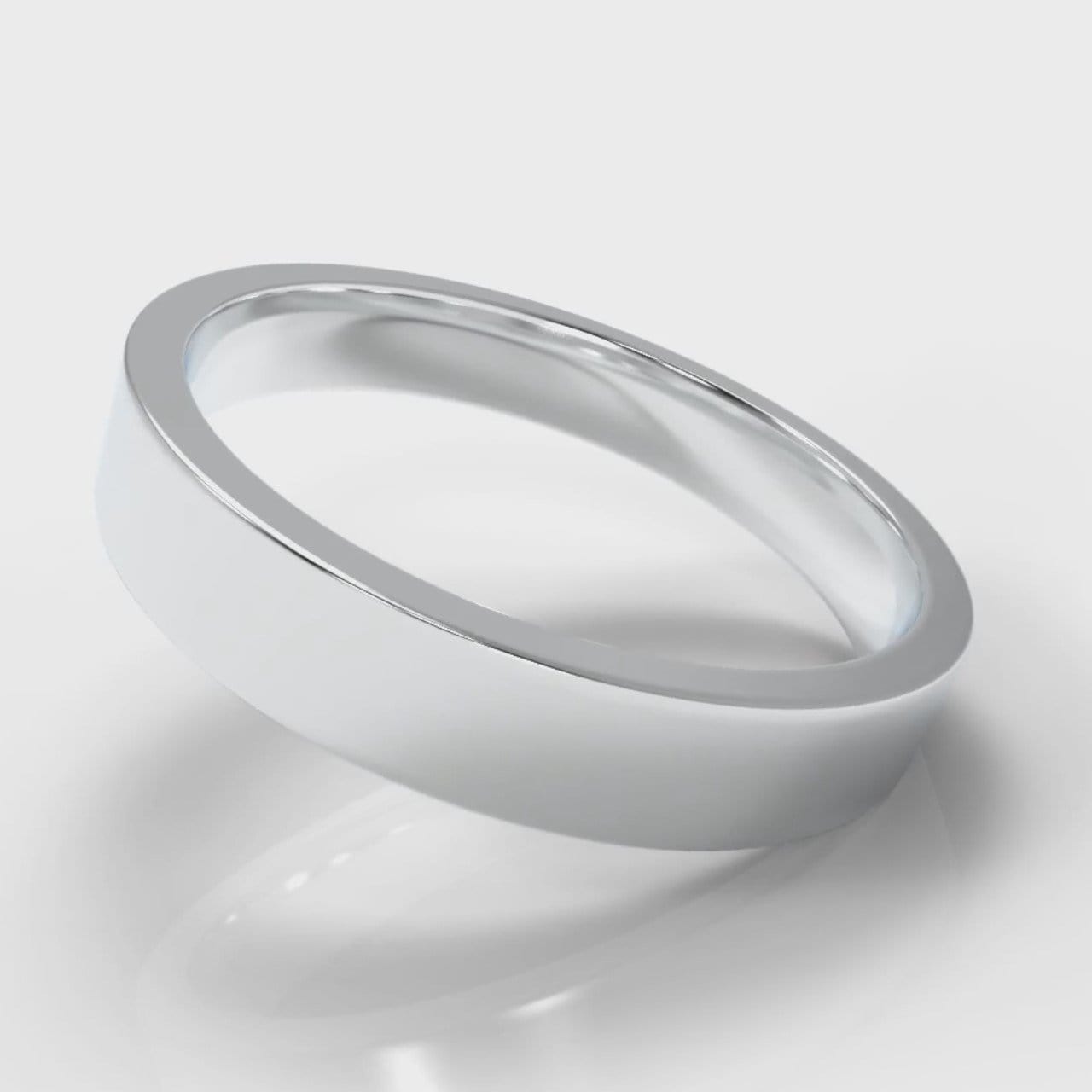 4mm Flat Top Comfort Fit Wedding Ring