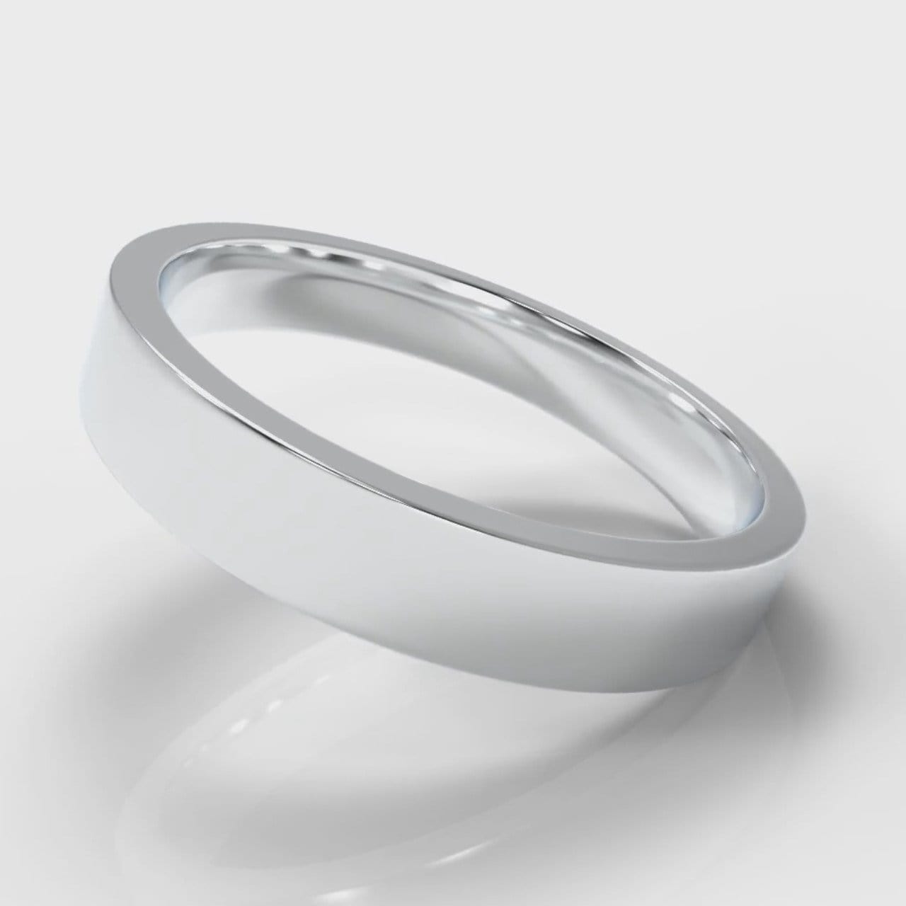 4mm Flat Top Comfort Fit Wedding Ring