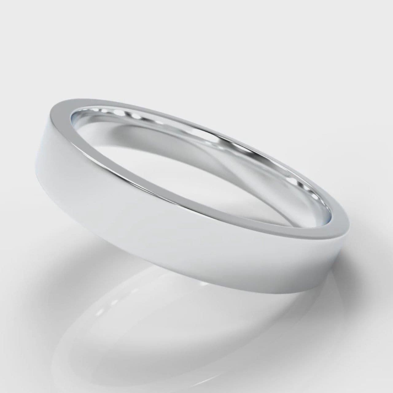 4mm Flat Top Comfort Fit Wedding Ring