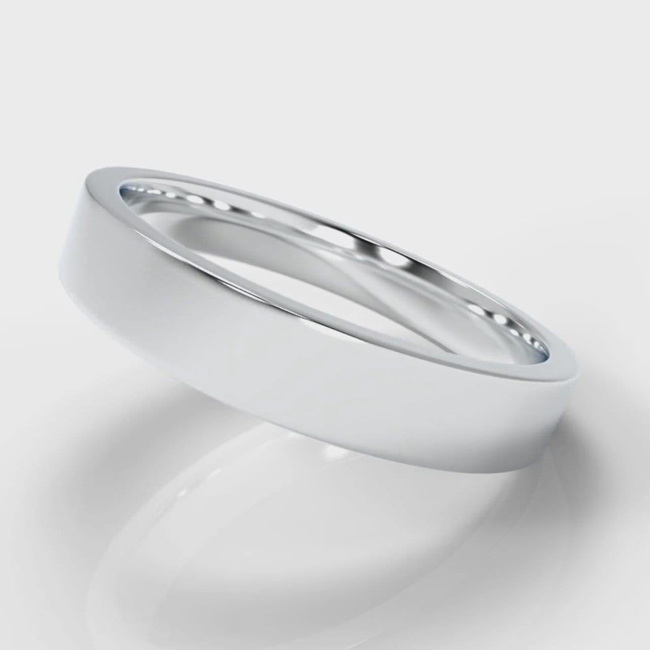 4mm Flat Top Comfort Fit Wedding Ring