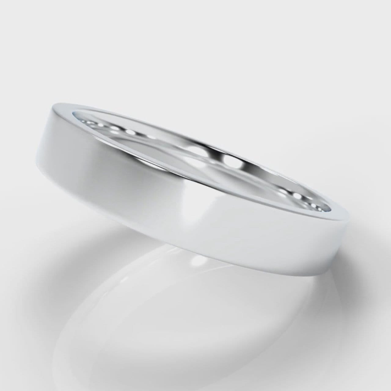4mm Flat Top Comfort Fit Wedding Ring