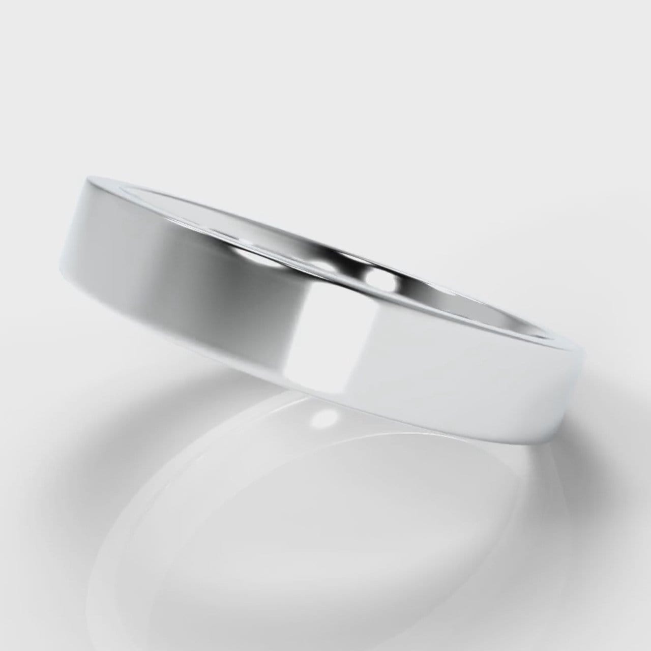 4mm Flat Top Comfort Fit Wedding Ring