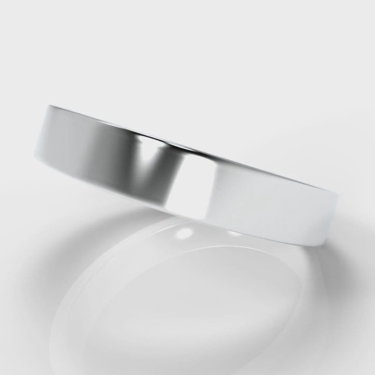4mm Flat Top Comfort Fit Wedding Ring