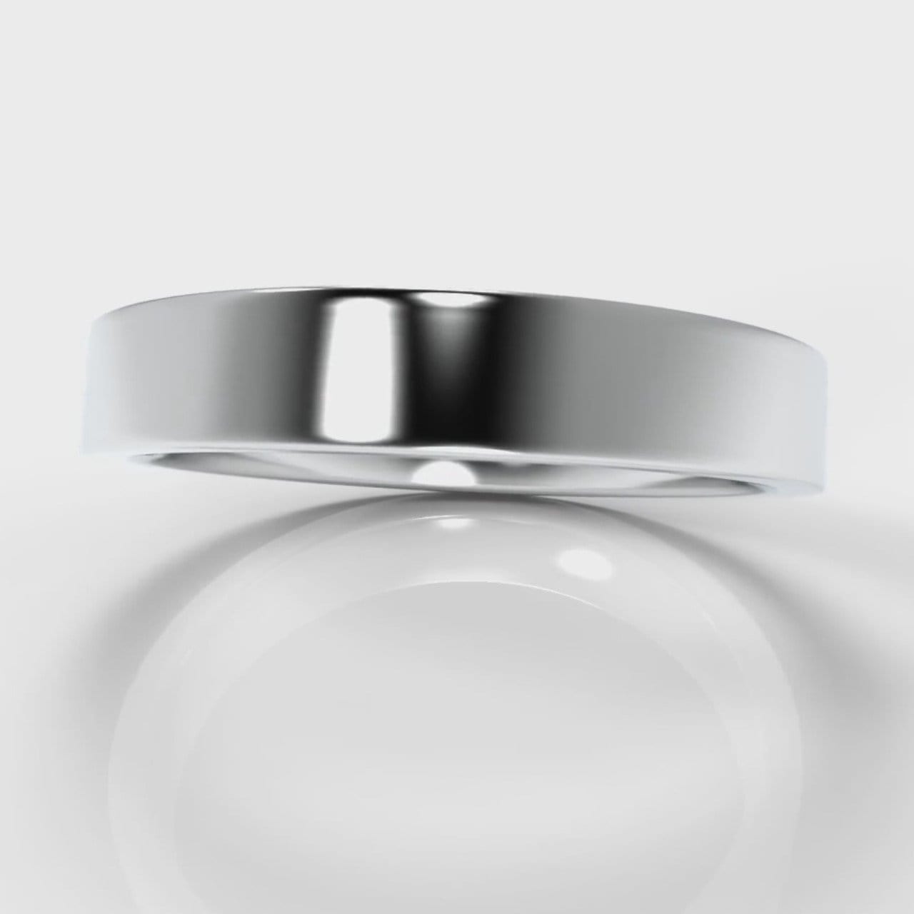 4mm Flat Top Comfort Fit Wedding Ring
