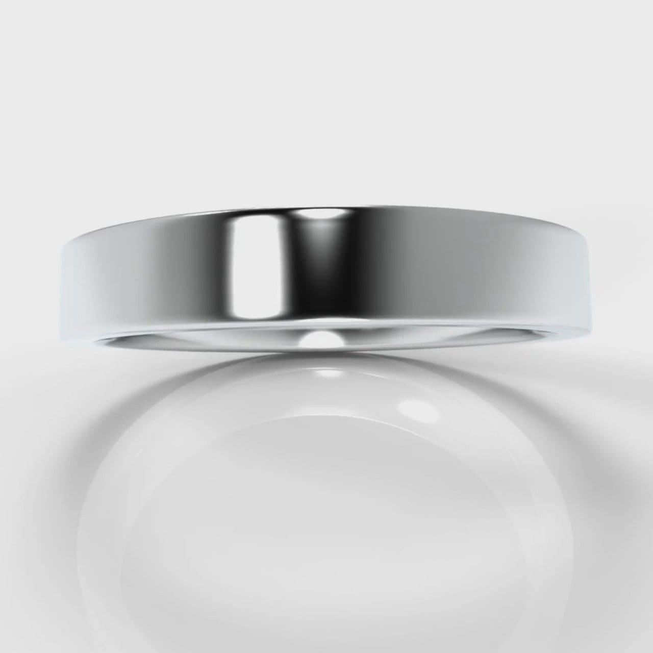 4mm Flat Top Comfort Fit Wedding Ring