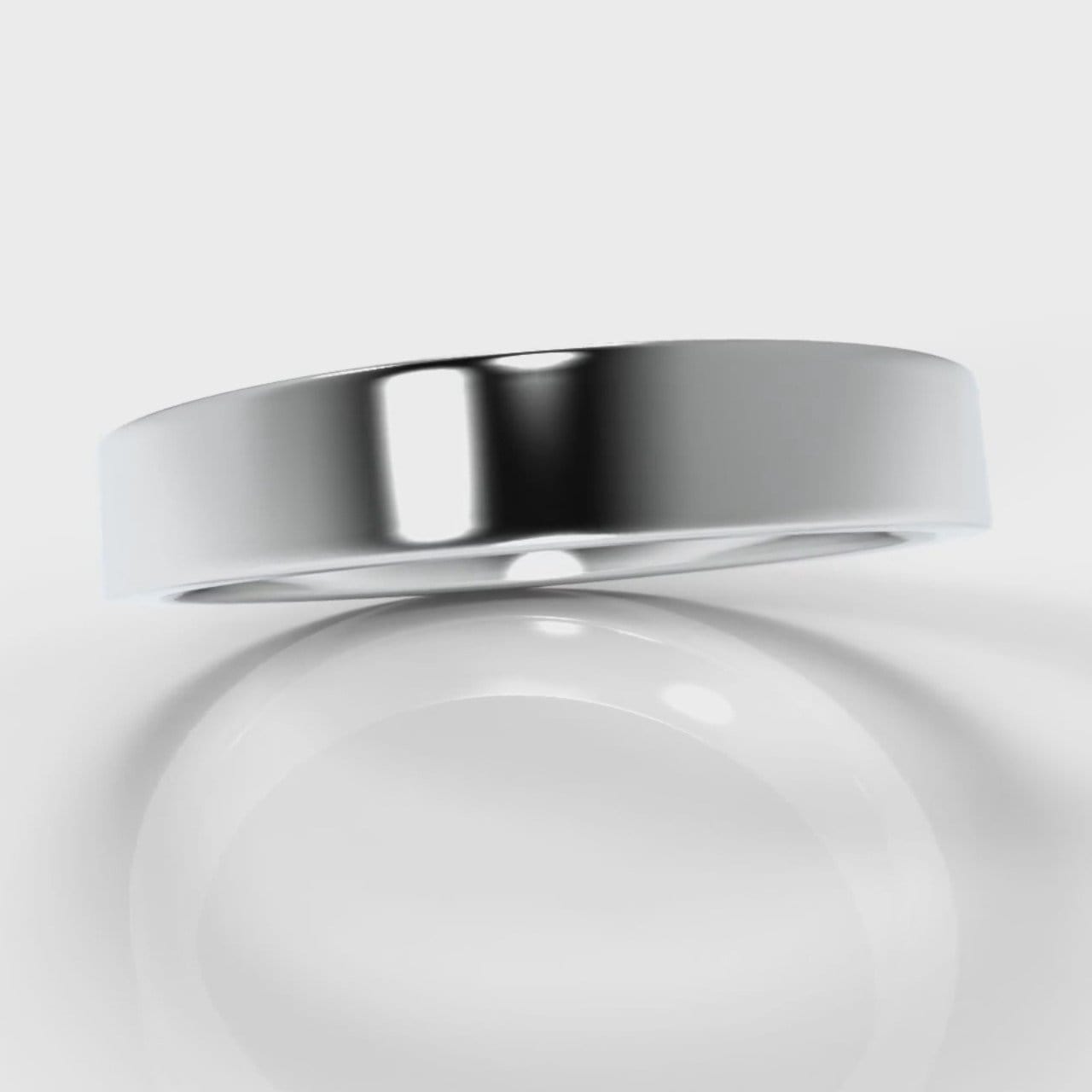 4mm Flat Top Comfort Fit Wedding Ring