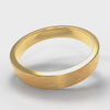 4mm Flat Top Comfort Fit Brushed Wedding Ring - Yellow Gold