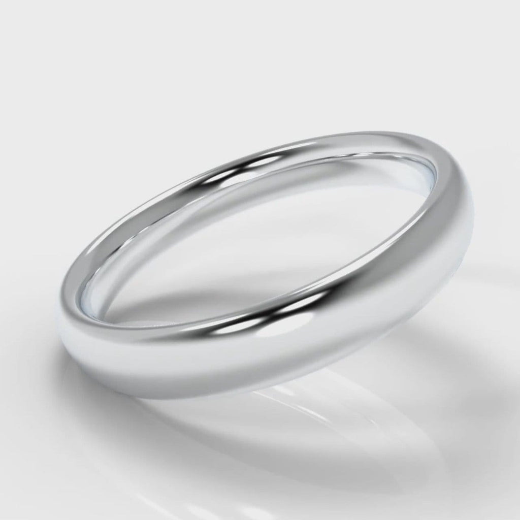 4mm Court Shaped Comfort Fit Wedding Ring