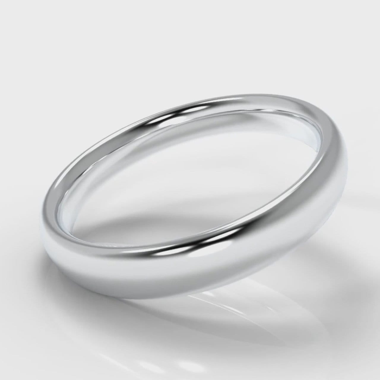 4mm Court Shaped Comfort Fit Wedding Ring