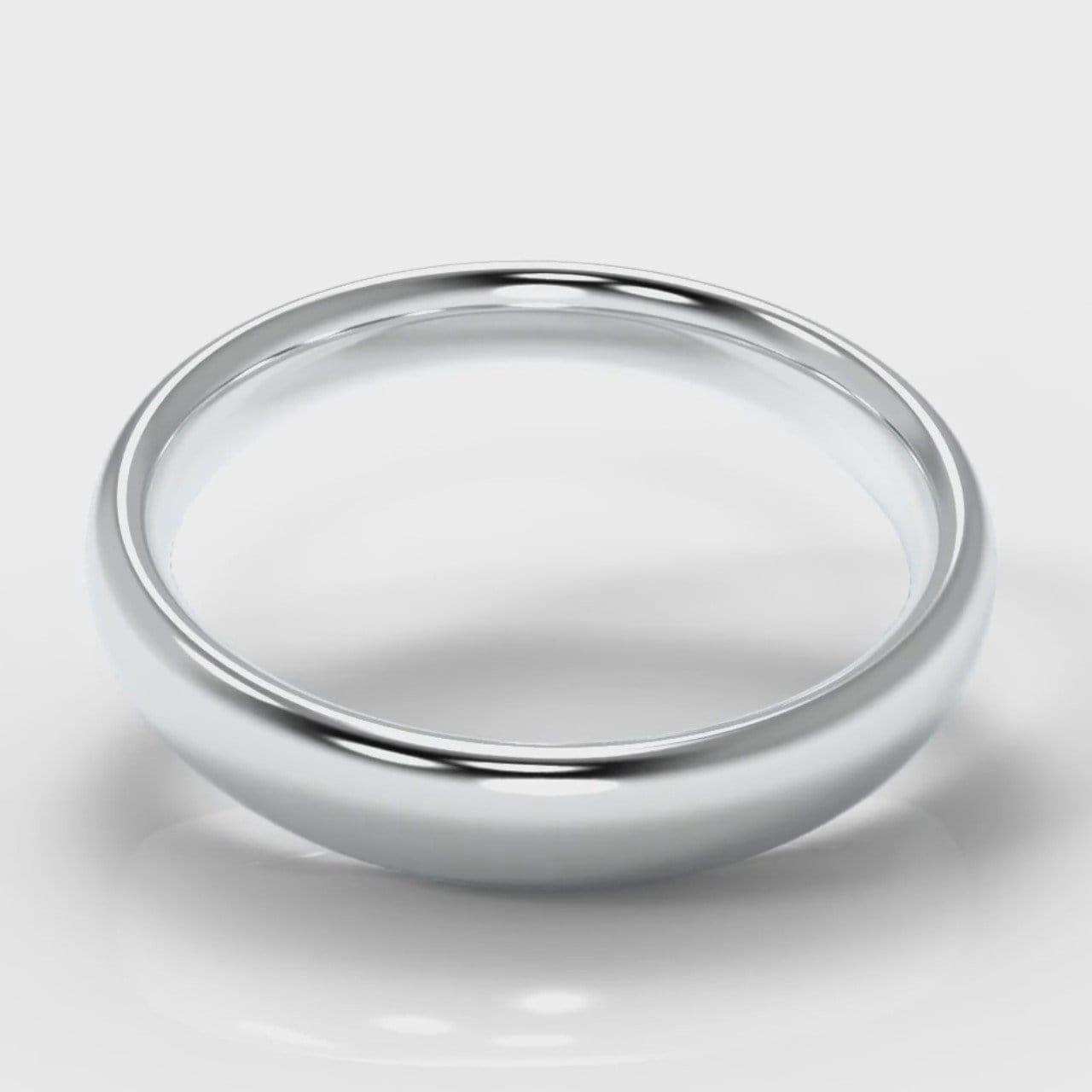 4mm Court Shaped Comfort Fit Wedding Ring
