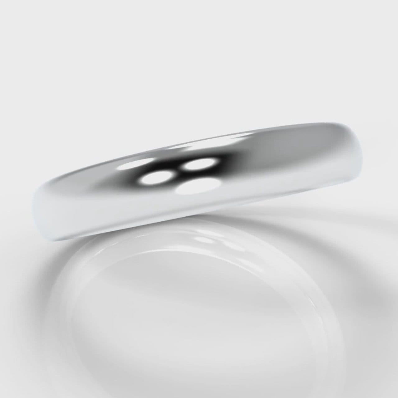 4mm Court Shaped Comfort Fit Wedding Ring