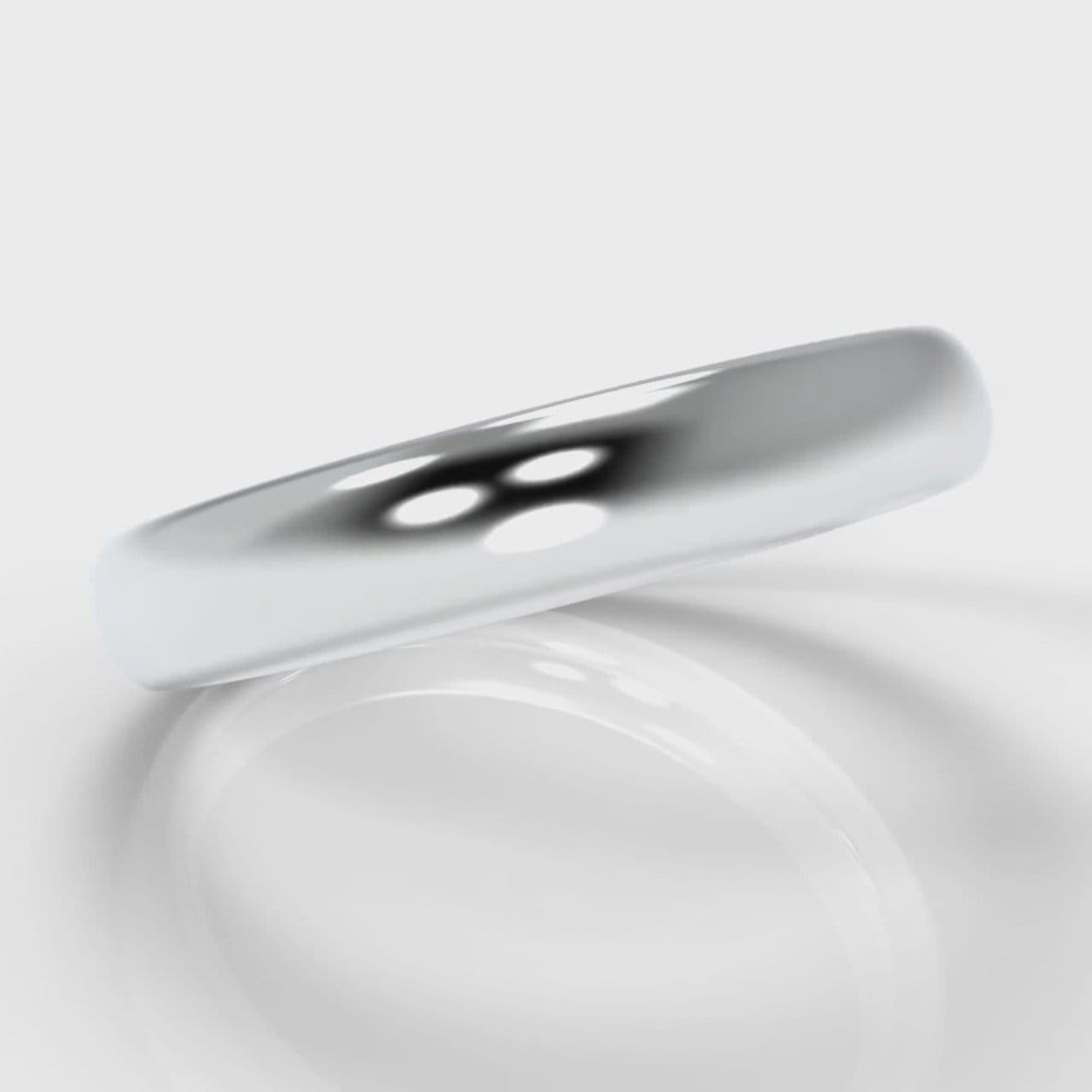 4mm Court Shaped Comfort Fit Wedding Ring