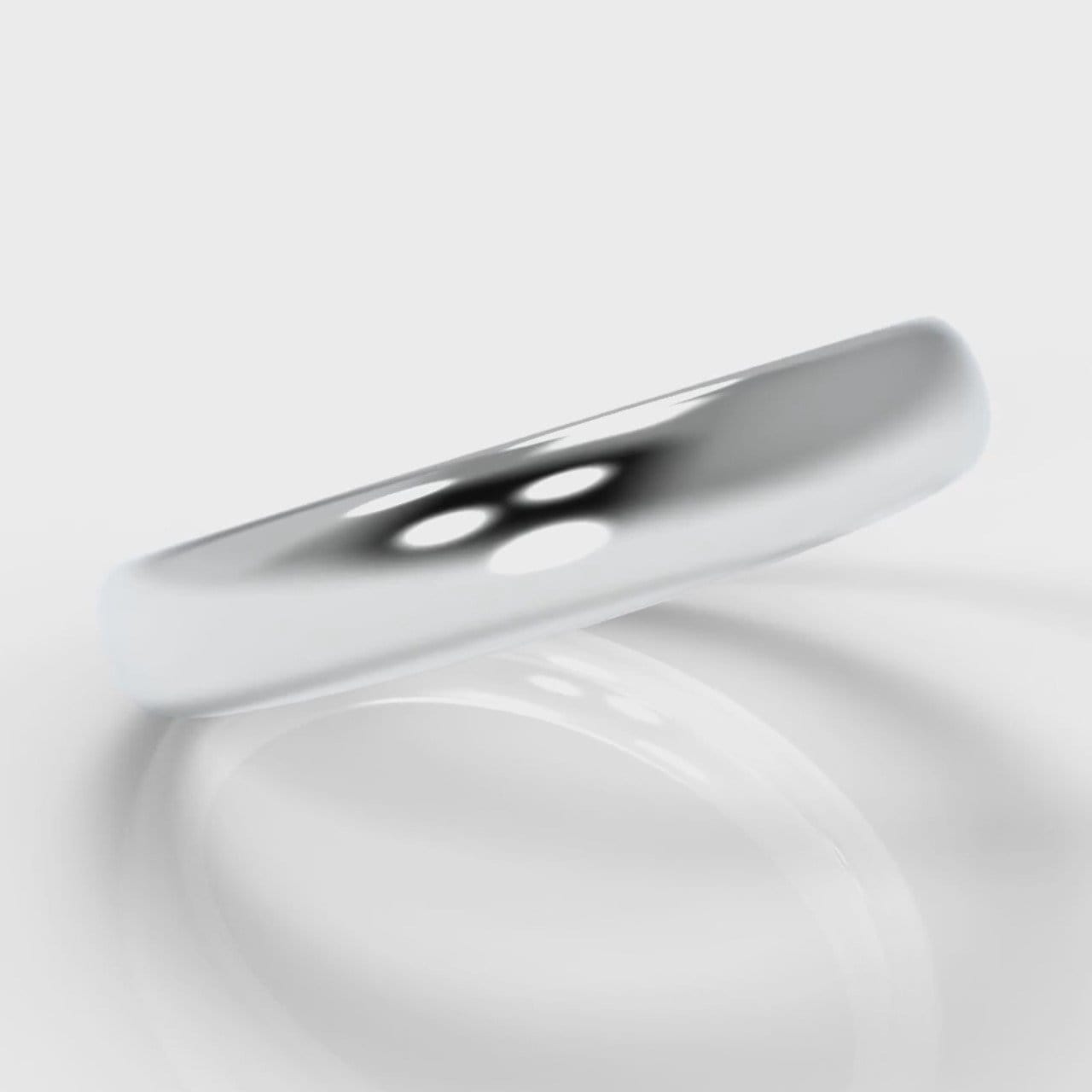 4mm Court Shaped Comfort Fit Wedding Ring