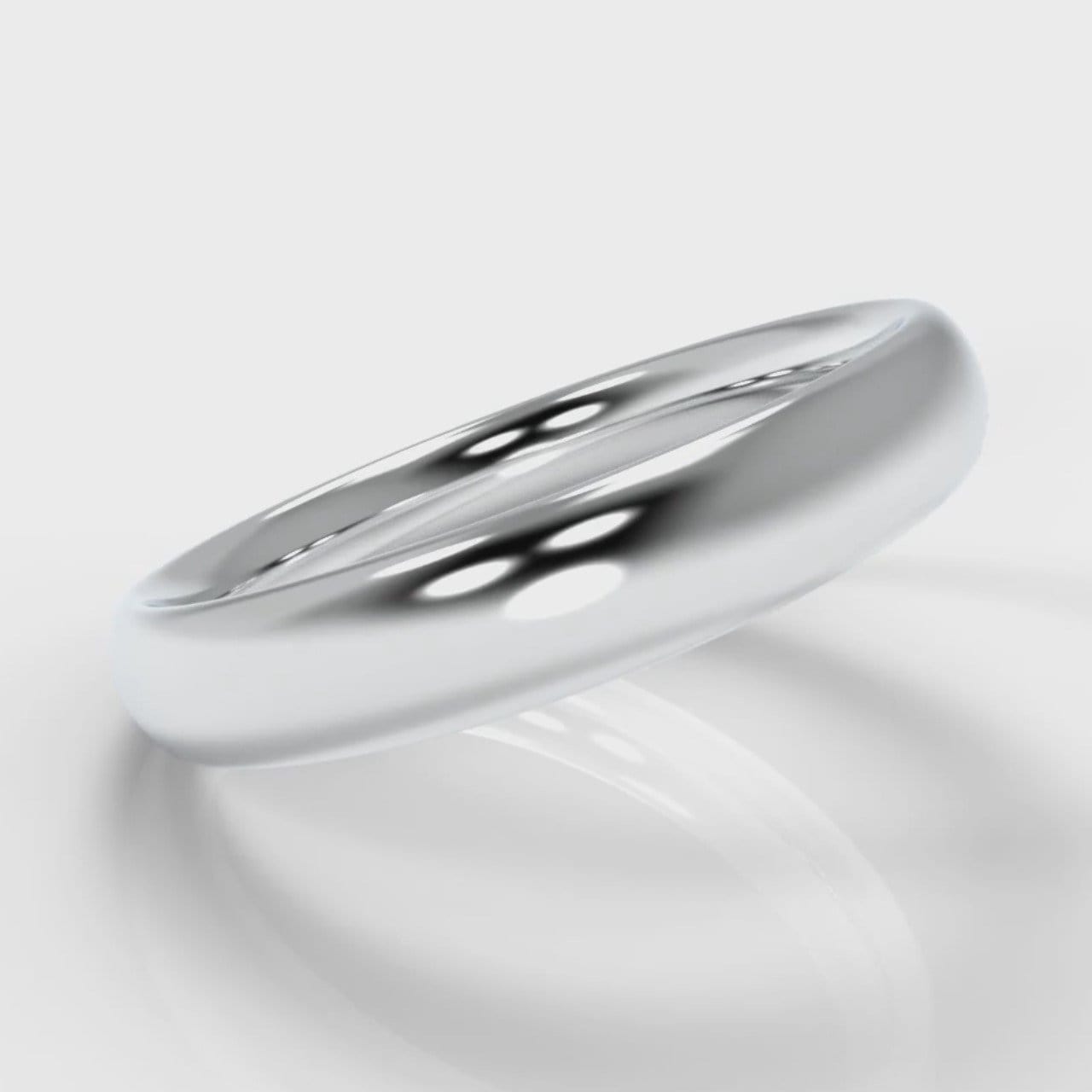 4mm Court Shaped Comfort Fit Wedding Ring
