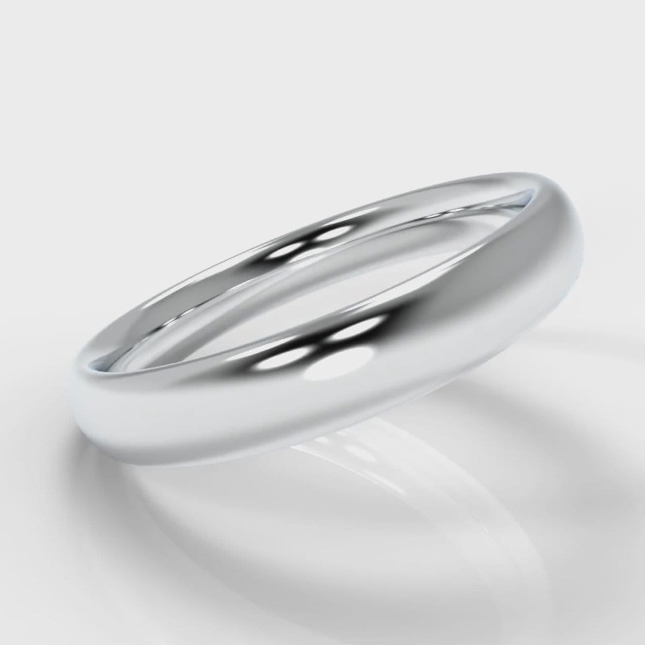4mm Court Shaped Comfort Fit Wedding Ring