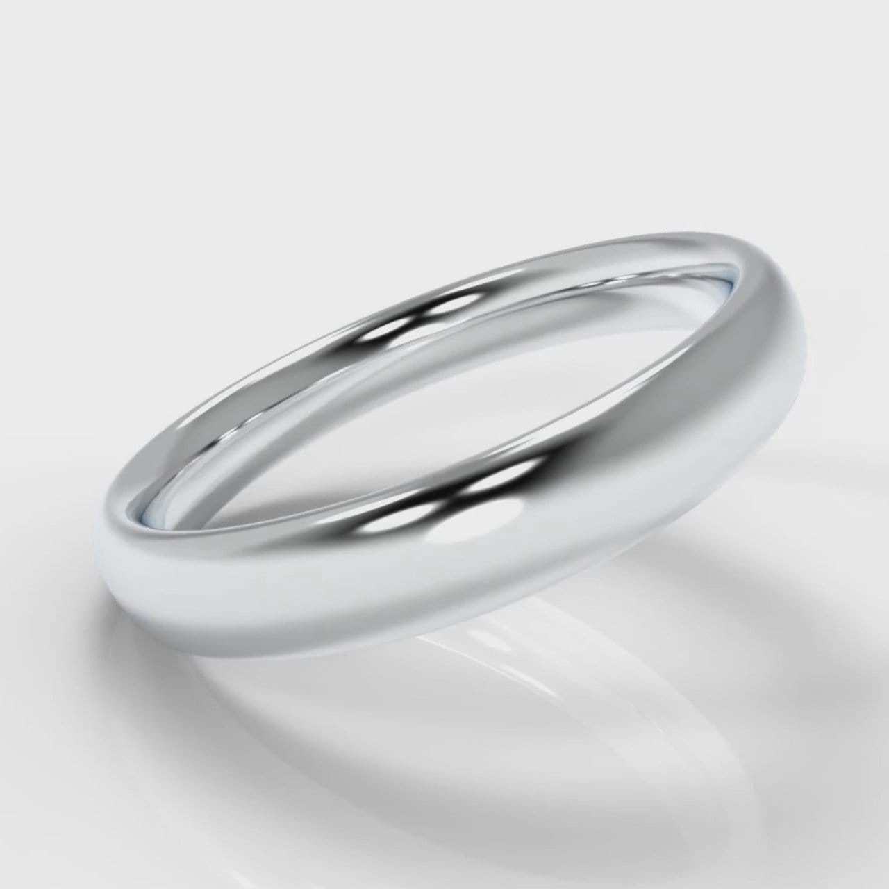 4mm Court Shaped Comfort Fit Wedding Ring