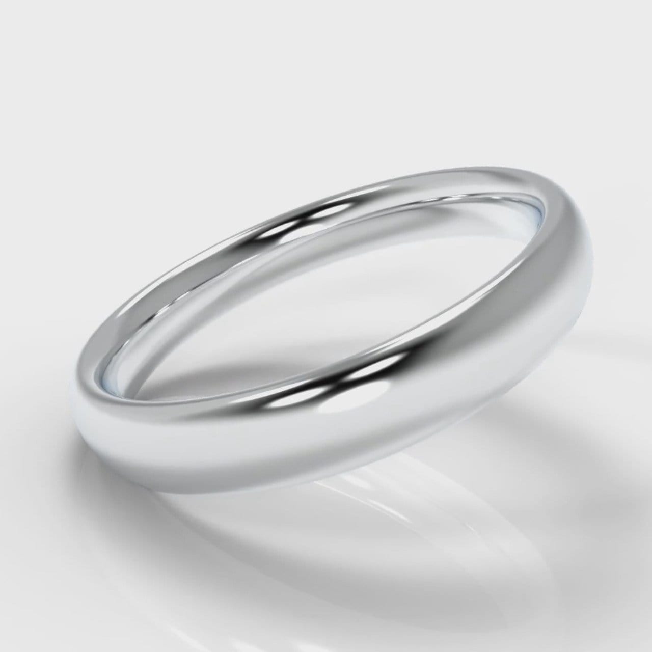 4mm Court Shaped Comfort Fit Wedding Ring