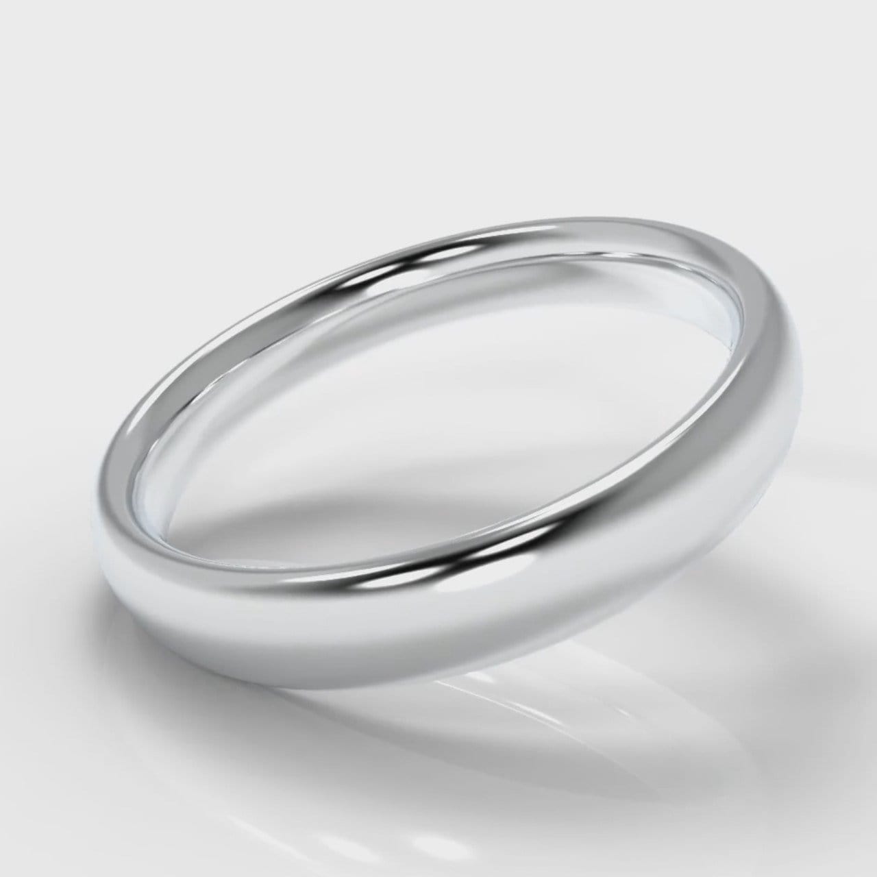 4mm Court Shaped Comfort Fit Wedding Ring