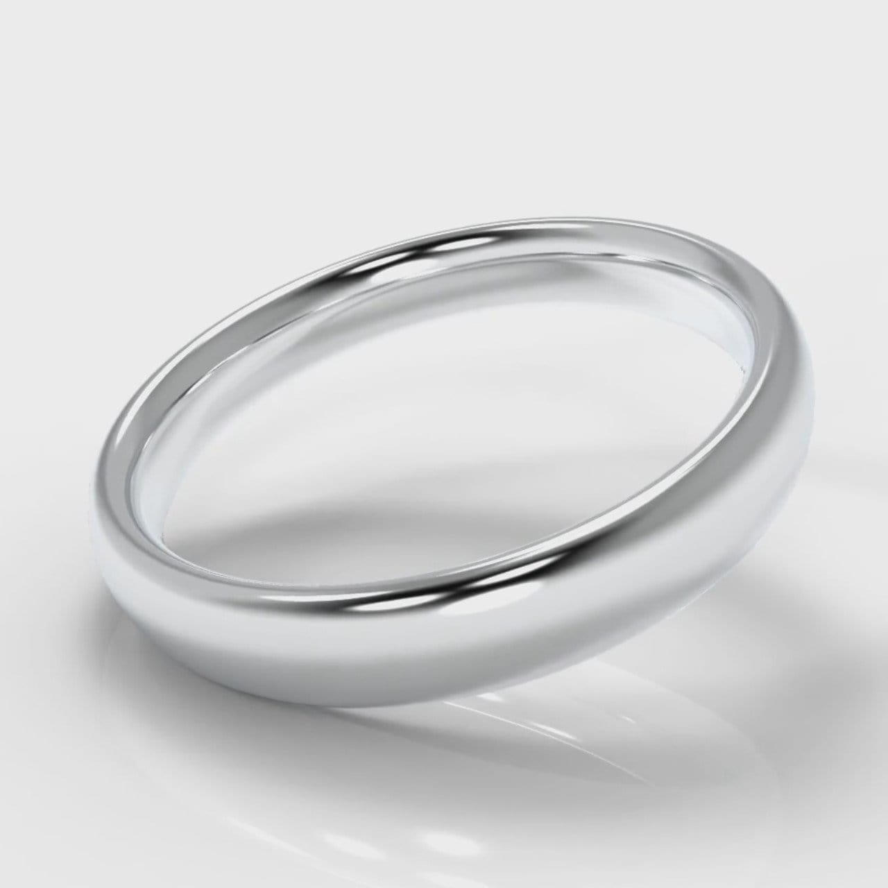 4mm Court Shaped Comfort Fit Wedding Ring