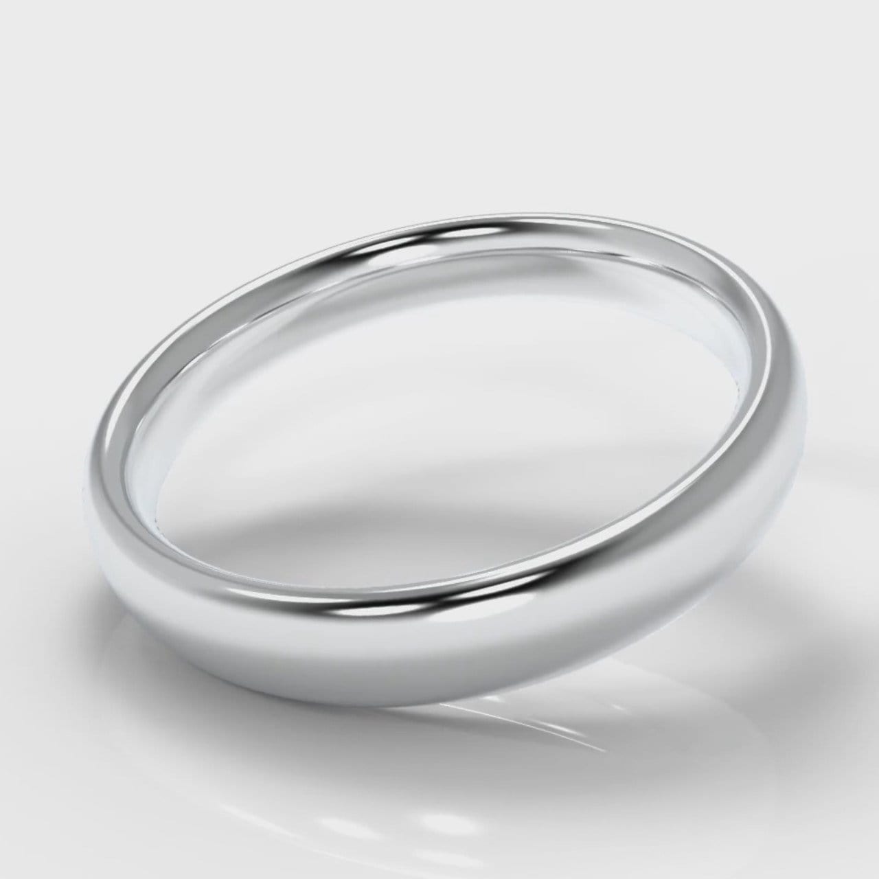 4mm Court Shaped Comfort Fit Wedding Ring