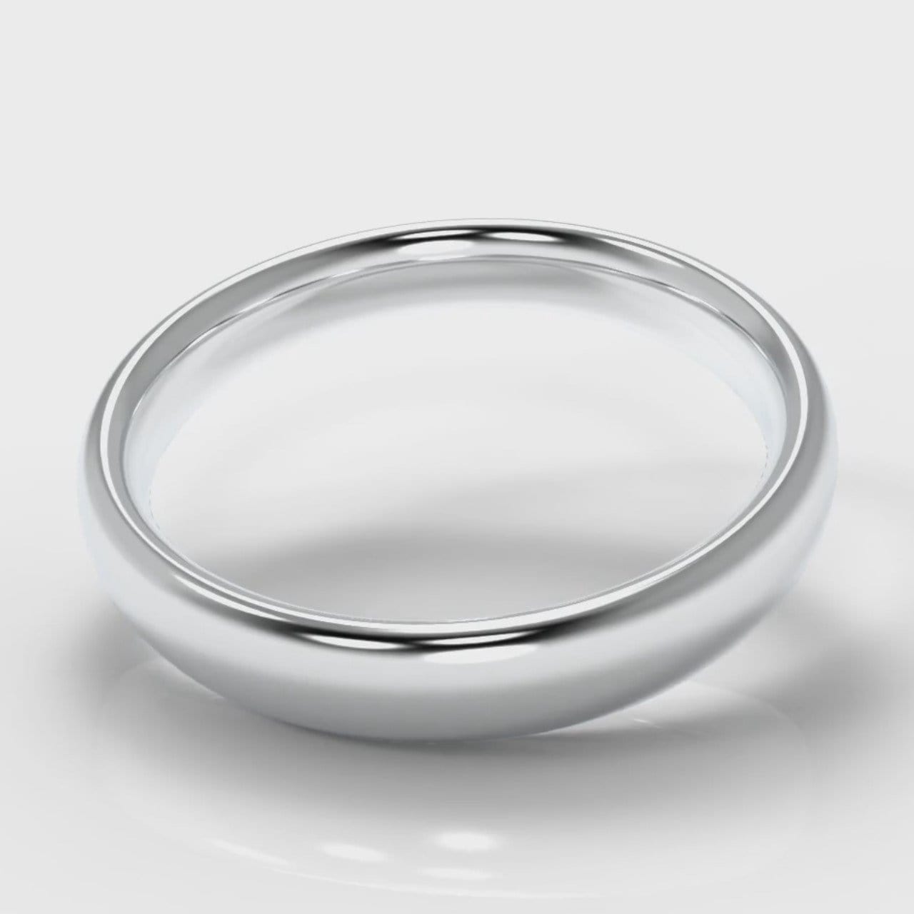 4mm Court Shaped Comfort Fit Wedding Ring