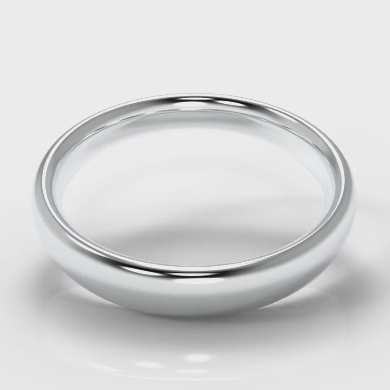 4mm Court Shaped Comfort Fit Wedding Ring