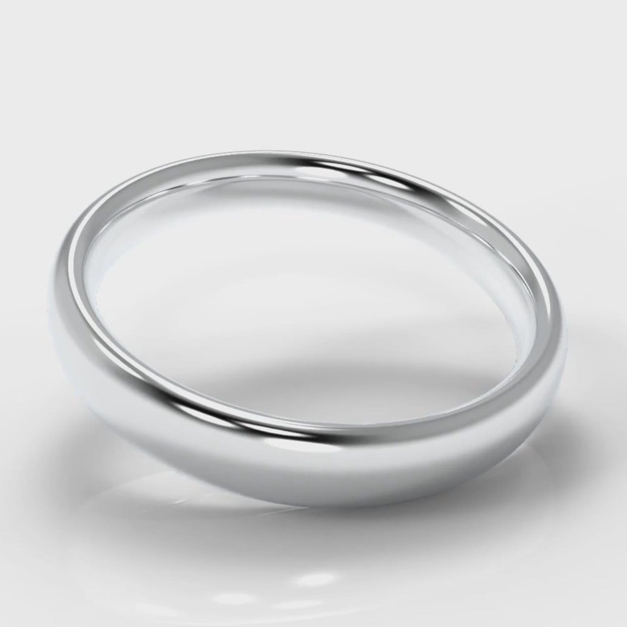 4mm Court Shaped Comfort Fit Wedding Ring
