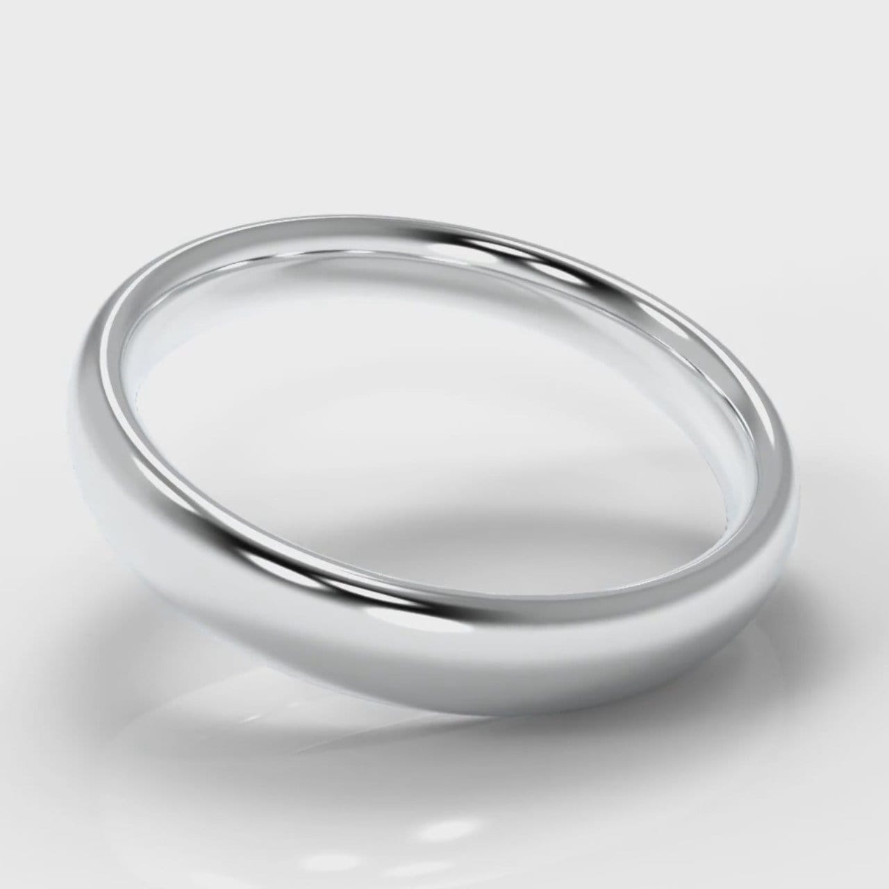 4mm Court Shaped Comfort Fit Wedding Ring