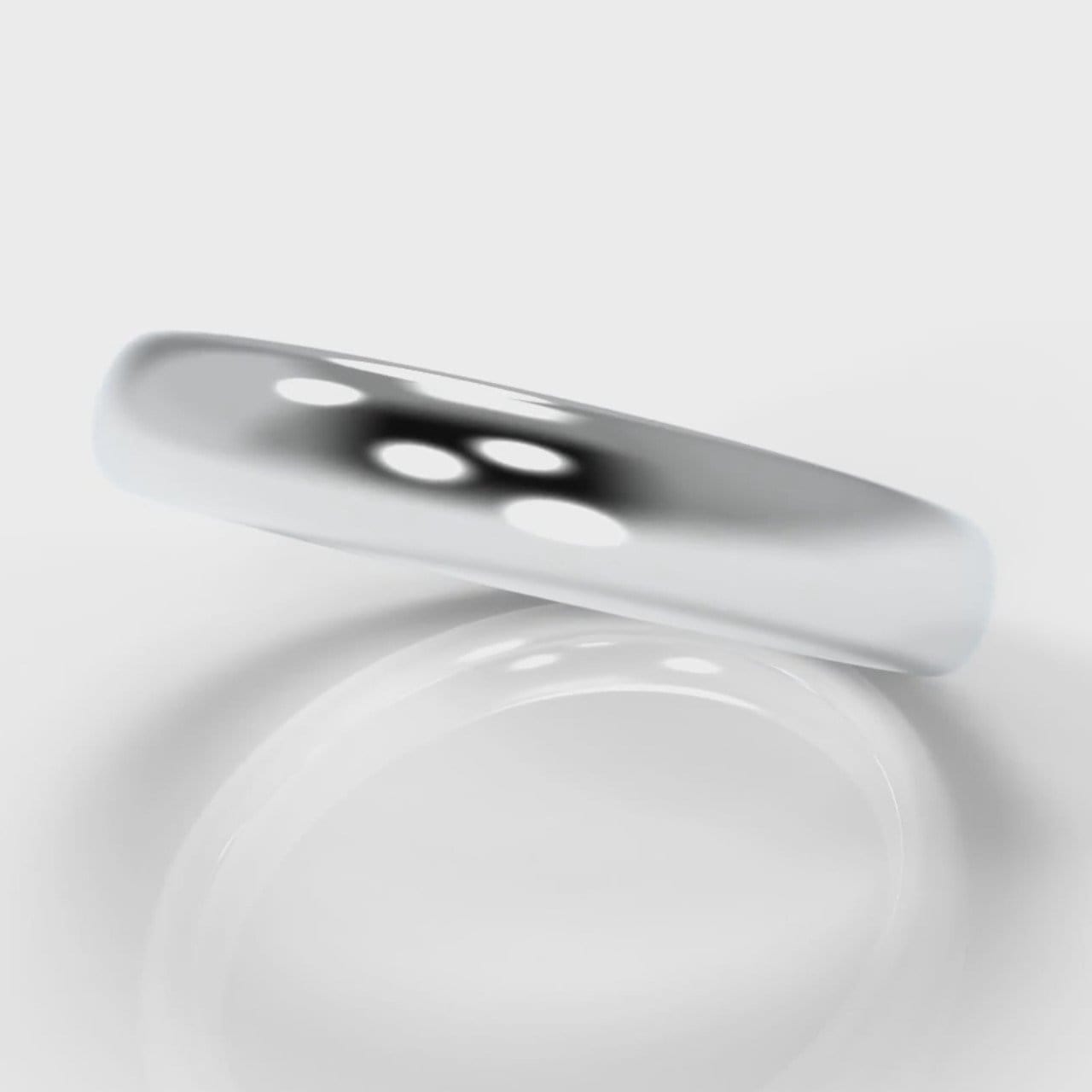 4mm Court Shaped Comfort Fit Wedding Ring
