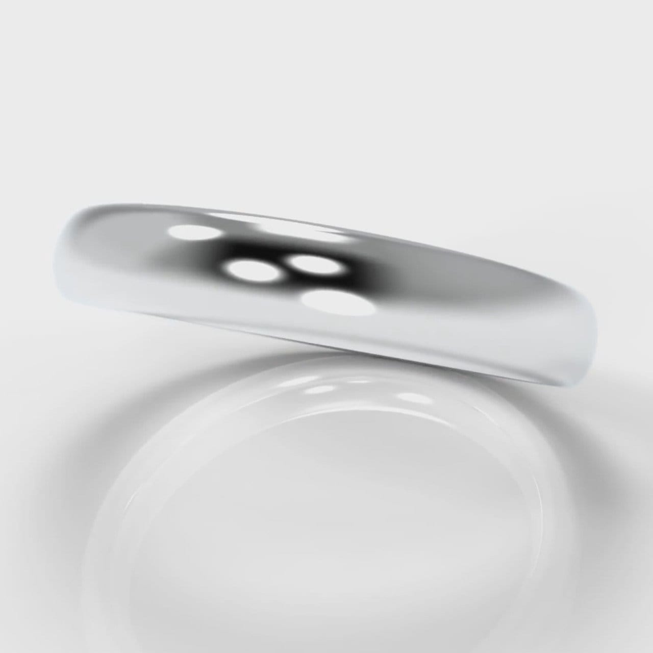 4mm Court Shaped Comfort Fit Wedding Ring