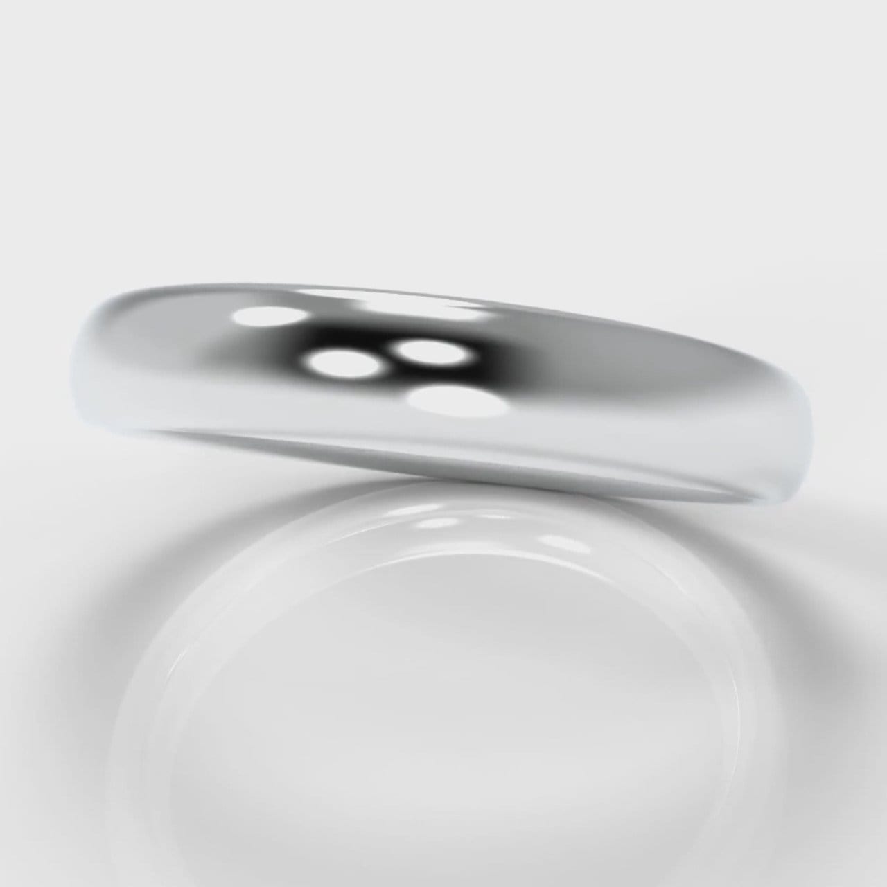 4mm Court Shaped Comfort Fit Wedding Ring