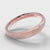 4mm Court Shaped Comfort Fit Brushed Wedding Ring - Rose Gold