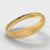 4mm Court Shaped Comfort Fit Brushed Wedding Ring - Yellow Gold