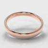 4mm Court Shaped Comfort Fit Wedding Ring - Rose Gold