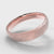 5mm Court Shaped Comfort Fit Brushed Wedding Ring - Rose Gold