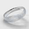 5mm Court Shaped Comfort Fit Brushed Wedding Ring