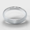 5mm Court Shaped Comfort Fit Brushed Wedding Ring